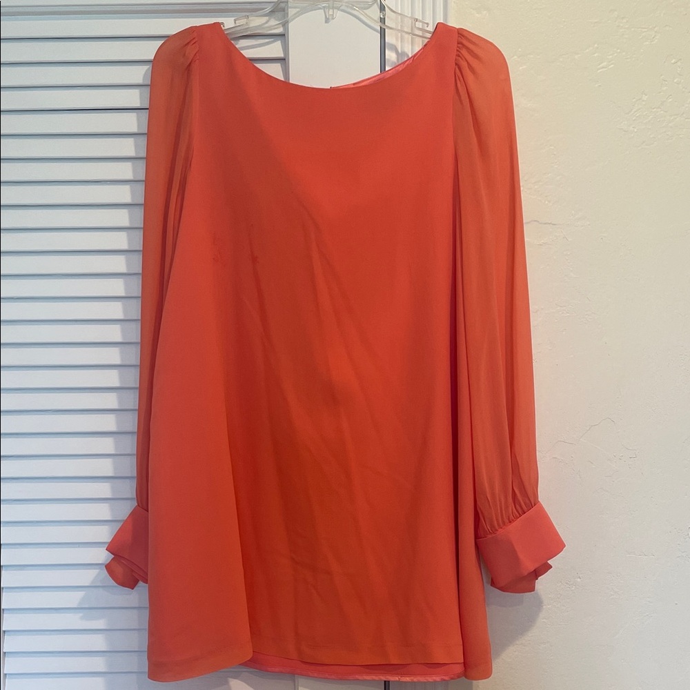 Guess by Marciano Salmon color Long Sleeve Dress